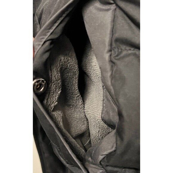 LARRY LEVINE Women's XS Down Puffer Coat Jacket Black Faux Fur Hood Winter Warm - Picture 8 of 12